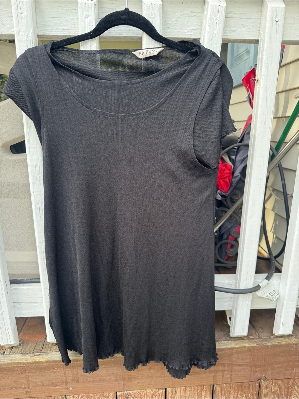 Black Short Sleeve Tunic Dress - Easy Everyday Style